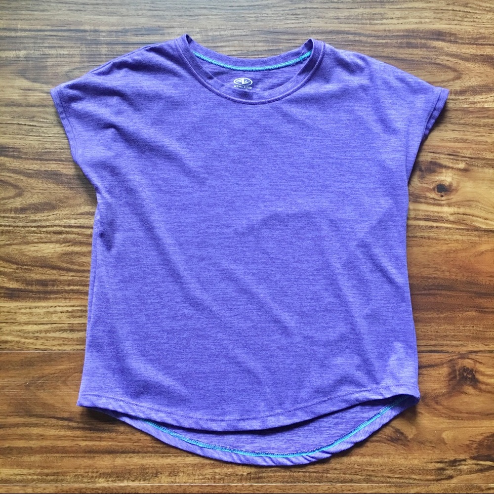 Girls Purple Activewear Shirt